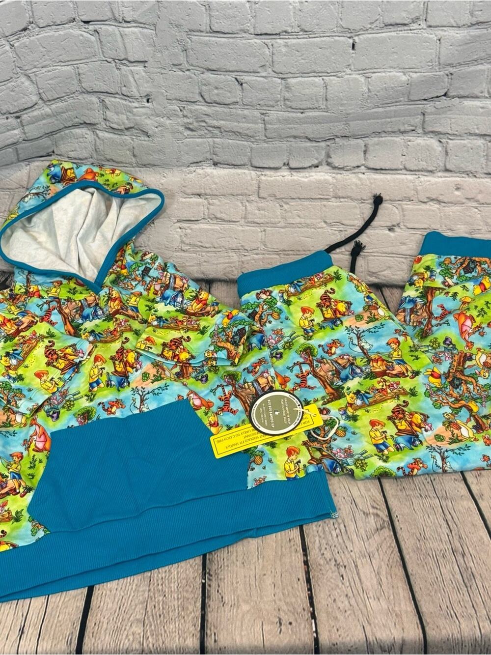 Boo Boo Bamboo Winnie the Pooh French Terry Short Sleeve Jogger Set